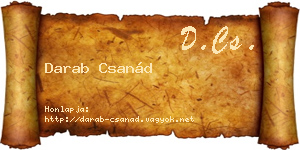 Darab Csanád névjegykártya